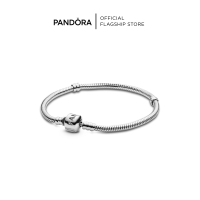 Pandora Moments Barrel Clasp Snake Chain Bracelet