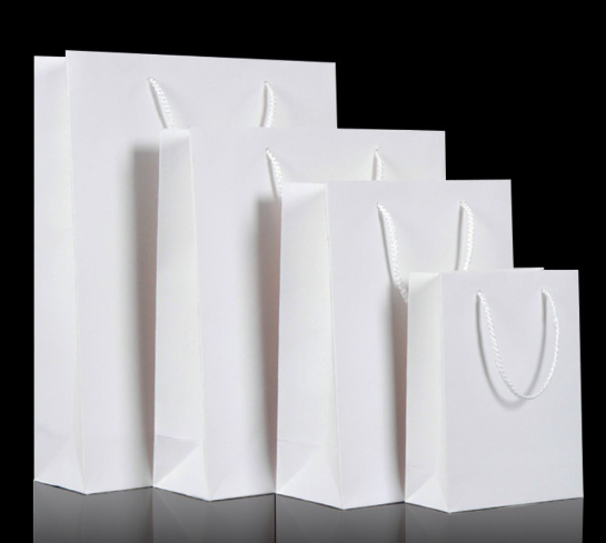 1pc Premium Paper Bag with handle Rope horizontal Vertical Gift-Wrapping Elegant Giveaways Packaging Flowers Chocolate