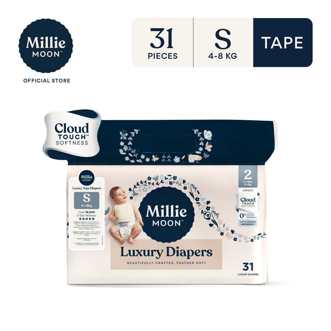 Millie Moon Luxury Tape Diaper 31s - Small