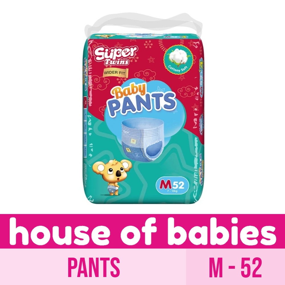 Super Twins Pants Baby Diaper Medium 52 - PANTS