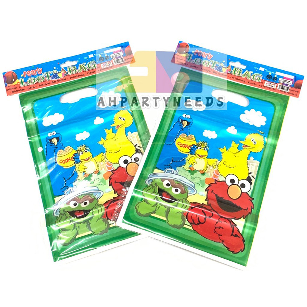 10pcs/pak Loot Bag Plastic Bag Thin For Giveaways Birthday Character Bag Gift Bag 17*25Cm Partyneeds Decoration Party Decor Supplies