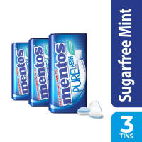 Mentos Pure Fresh Peppermint Mints - 3 tins