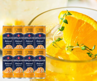 San Pellegrino Naturali Aranciata Sparkling Orange Juice Drink 330 ml (8 cans)