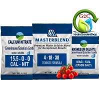 MASTERBLEND PREMIUM WATER SOLUBLE BLEND - TOMATO FORMULA 4-18-38 Bundle pack 1kg with Calcium Nitrate 1kg and Magnesium sulfate 500grams