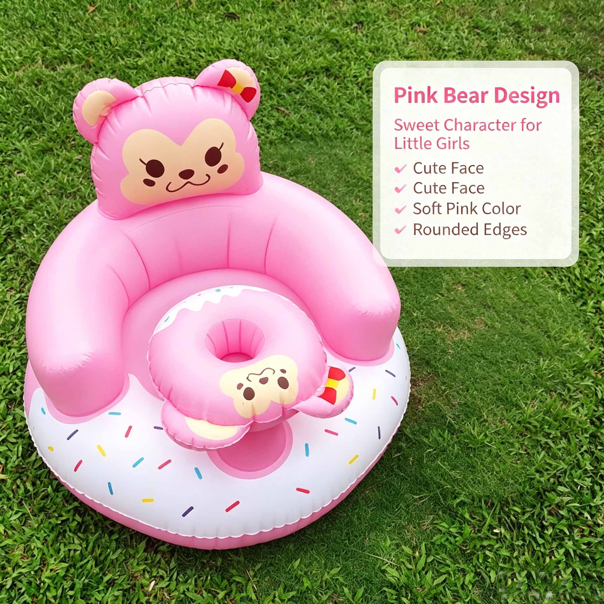 Inflatable Baby Sofa Inflatable Baby Chair With Foam Foldable Portable Kids Learn To Sit Chair