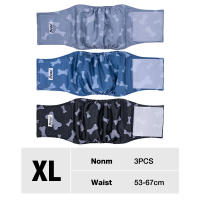 【BUY 1 SHIP 3】3Pcs Washable Dog Diaper Male Reusable & Leak-Proof Male Dog Wraps for French Bulldog/Shih Tzu/Schnauzer/Golden Retriever