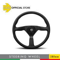 MOMO Monte Carlo 380 Steering Wheel Black with Anodized Aluminum Center Ring 380mm
