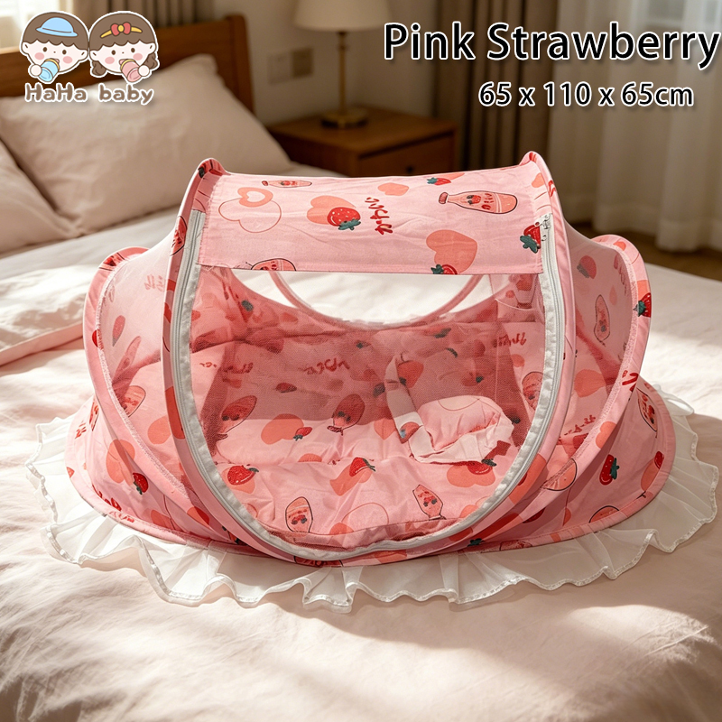 HAHA BABY 4in1 Baby Mosquito Net Bed babies With Pillow Big Folding Anti-insects Quality Tent