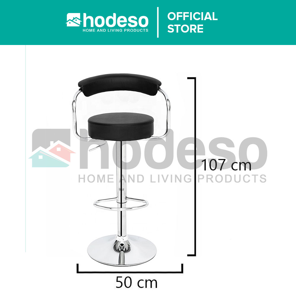 Hodeso Bar Stool Chair Pub Swivel Lifestyle Person Air Lift Adjustable