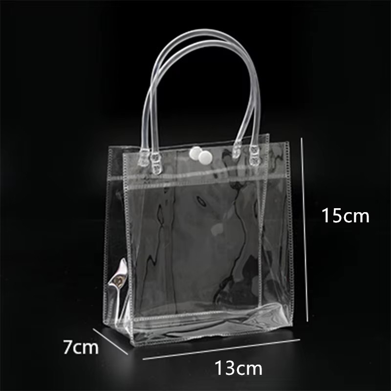 5pcs PVC/ Transparent Bag Handbag Gift Plastic Bag Gifts Packaging Bags