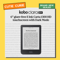 Kobo Clara BW | eReader | 6” Glare-Free Touchscreen with ComfortLight PRO | Dark Mode Option | Audiobooks | Waterproof | 16GB of Storage | Black