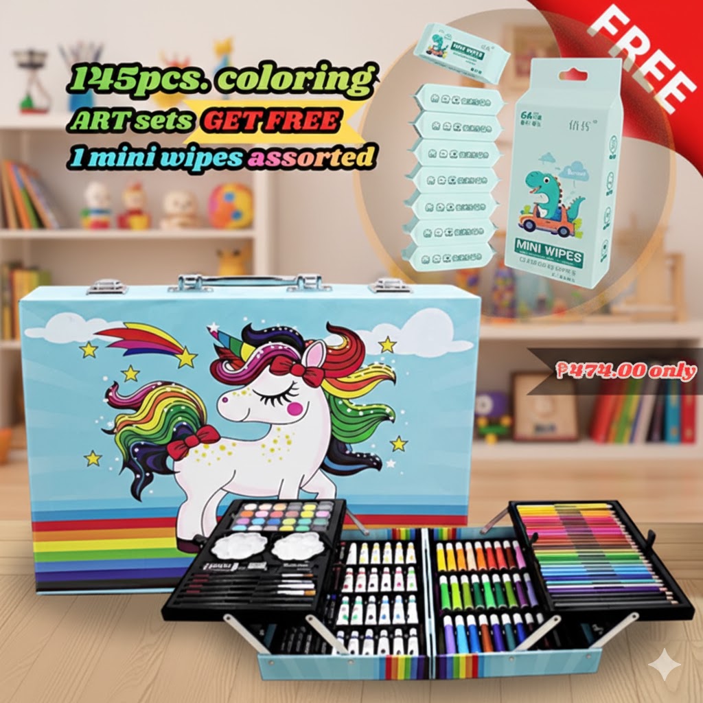 AVINAS 145 PCS. ART COLORING DRAWING PAINTING SET
