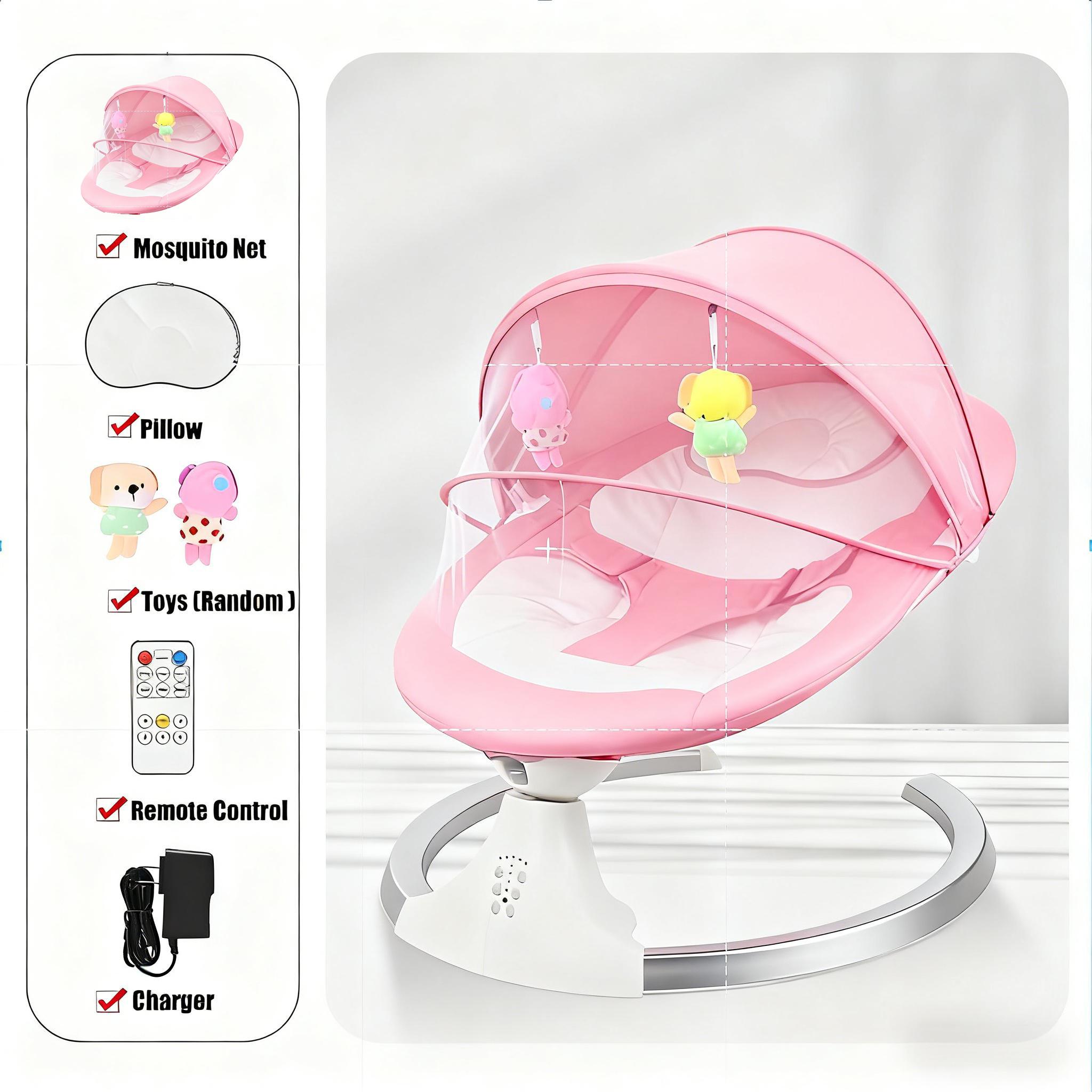 MythBaby Electric Rocking Chair Baby Swing Cradle Newborn Soothing Bed