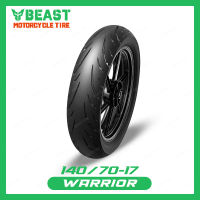 Beast Tire Warrior SR30 140/70-17 TL 4PR Tubeless Motorcycle Tires Optimized Tread Pattern Intensive Groove Increases Handling Performance in Wet and Dry Motorcycle Tubeless Tires - Warrior SR30 140/70-17 TL 4PR