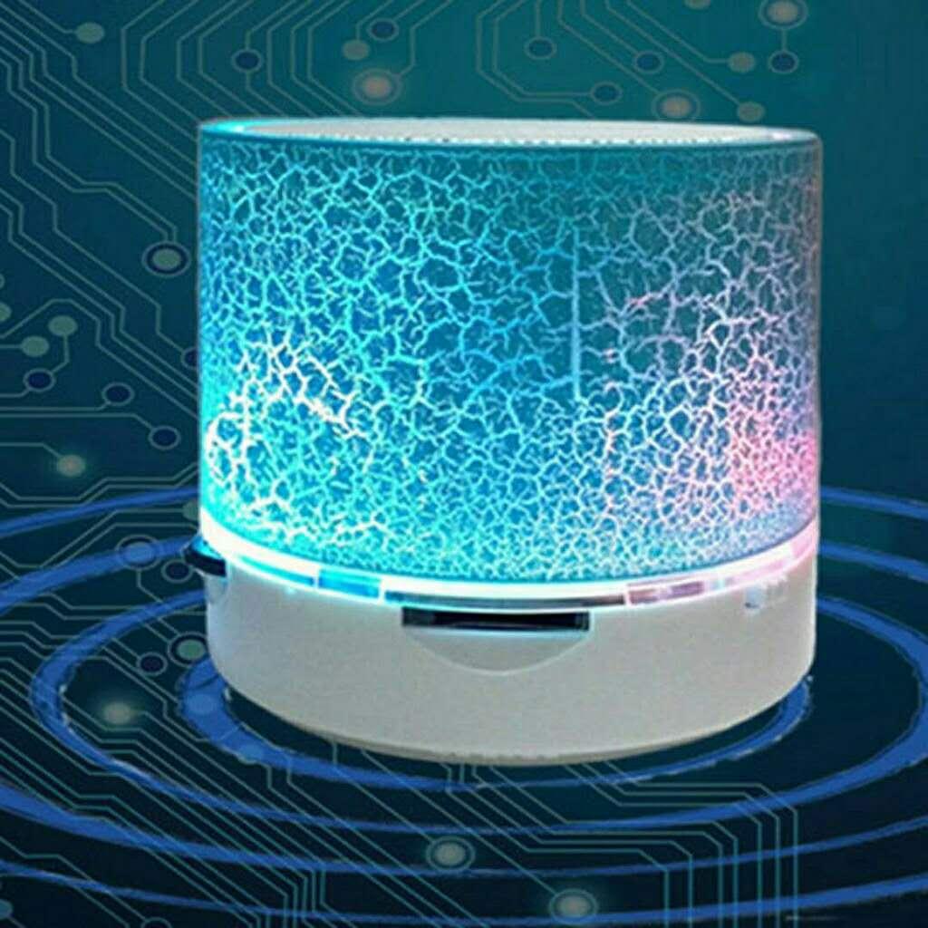 Mini Bluetooth Speaker with LED (Cracks Design)