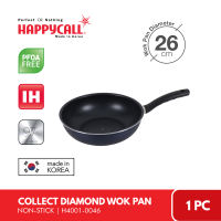 Happycall Collect Diamond Wok Pan 24cm-30cm | Non-Stick | PFOA Free | Induction Ready