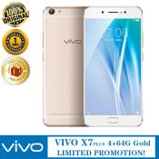 VIVO X7 PLUS Global Version: 4GB+64GB, Dual Sim, Gold