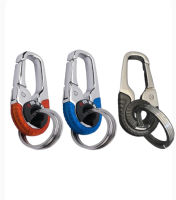 2pcs Stainless Steel Key Holder Car Keychain Keyring Men Key Chain Camping Climbing Connect Buckle Auto Car Accessories