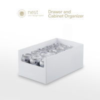 NEST DESIGN LAB Storage Organizer Drawer Pantry Food PP Plastic Perfect for Kitchen Cabinet Countertops Shelfs