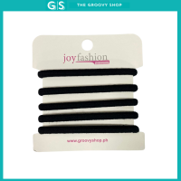 Joy Fashion Hair Tie Black Plain 5pcs 6pcs 8pcs 10pcs No Netal Hair Rope Hair Tie Hair Band Ponytail