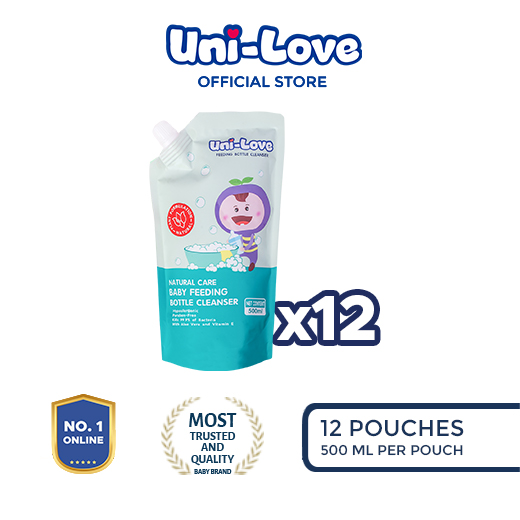 UniLove Baby Bottle Cleanser 500ml Pack of 12