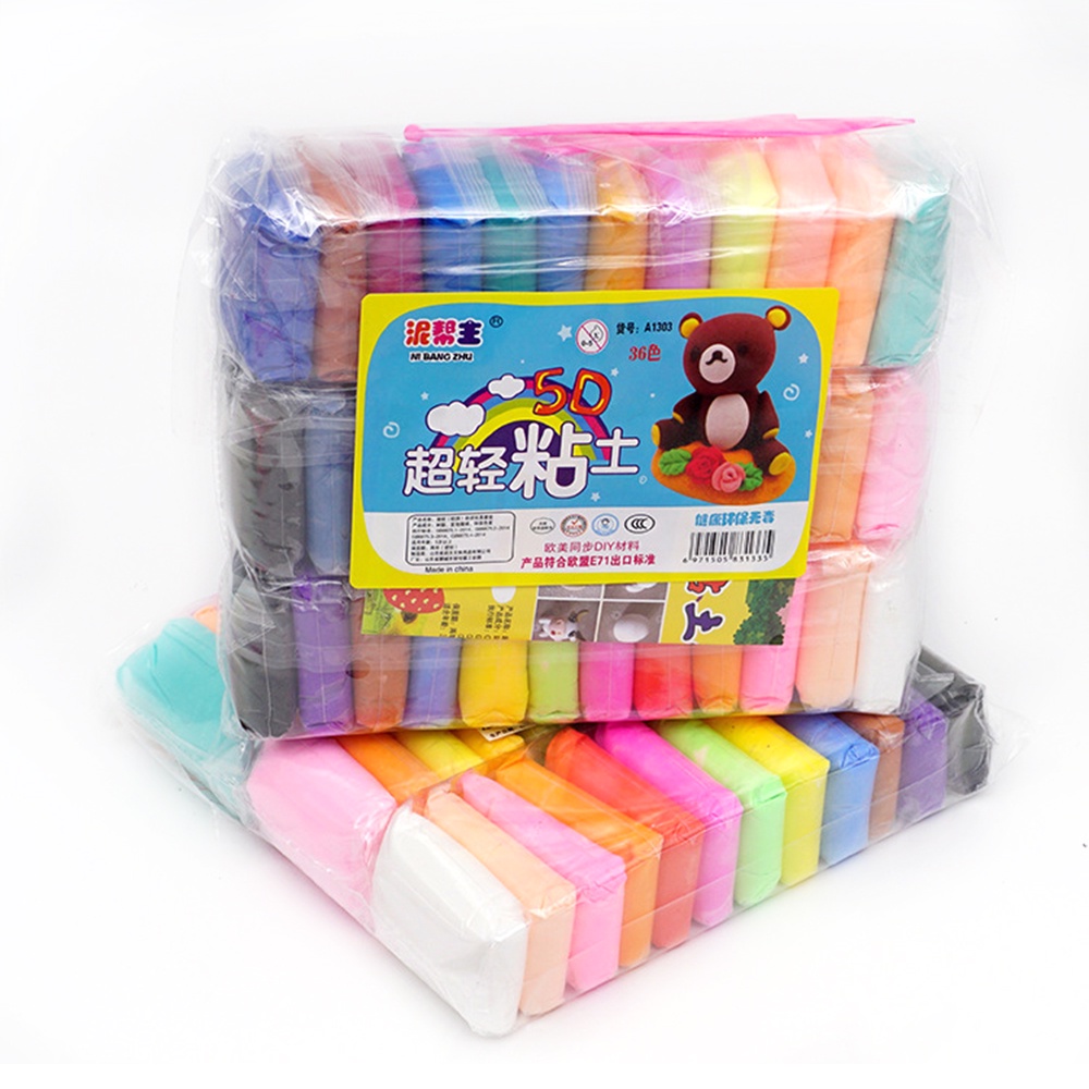 Childrens 24 / 36color Polymer Clay Set 24-Colors Polymer Clay Toy with Tools and Accessories