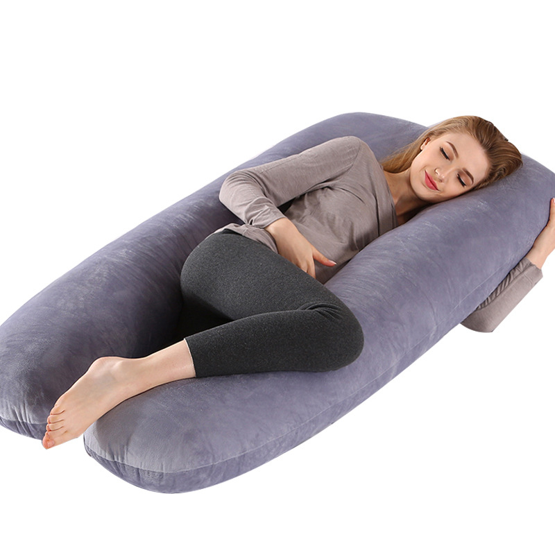 Maternity Pillow Dismantled Pregnancy U-Shaped Pregnant Protection Pillow & Pillow Core Upgrade Thickened style 1.8KG