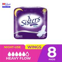 Sisters Sanitary Napkin Net Side (Night-use) 8s
