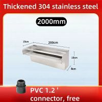 【 Free Ship 】Bestway 304 Stainless Steel Waterfall Fountain Pool Water Descent Spillway Swimming Pool Garden Decor