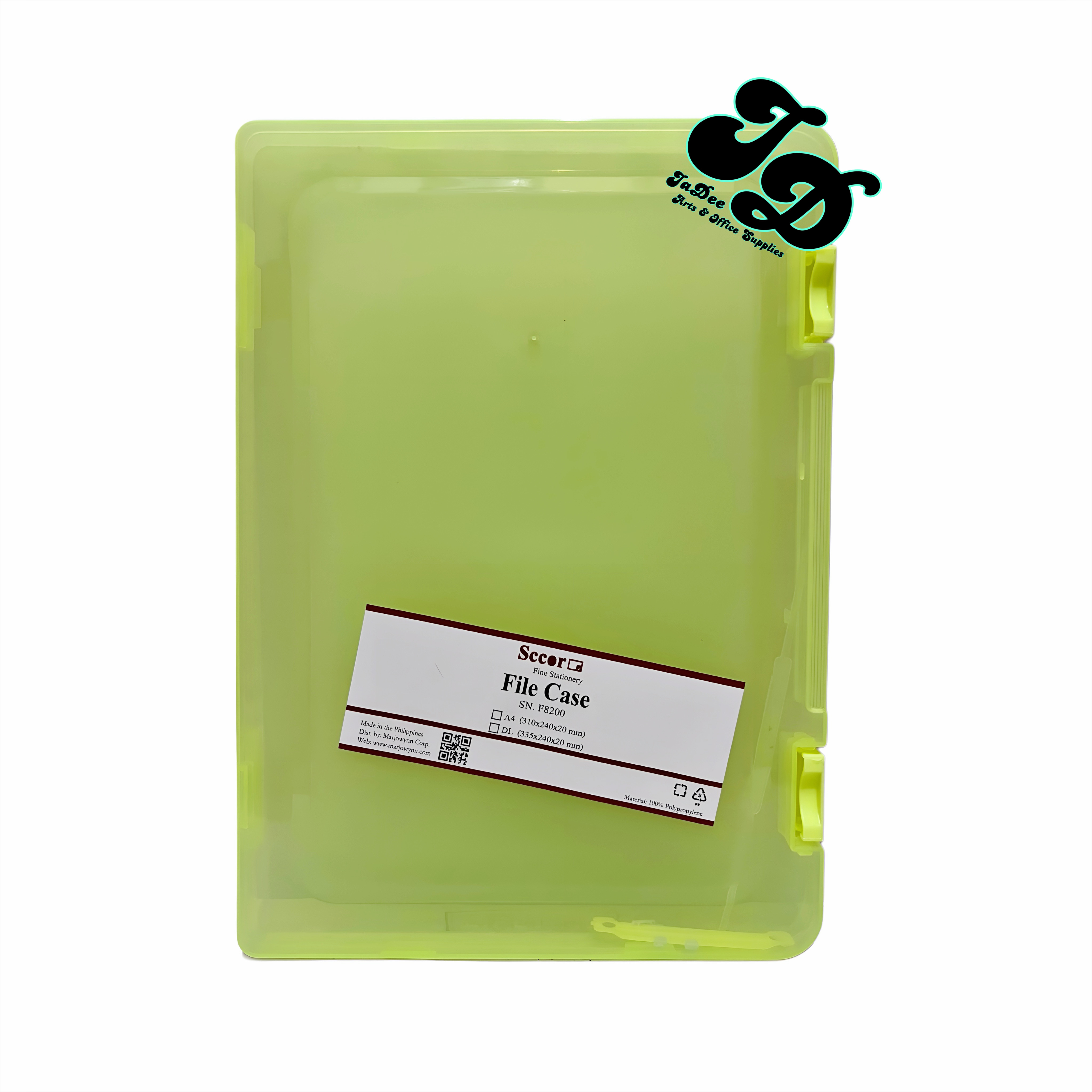 Sccor Plastic File Case [ A4 & Long Size ]