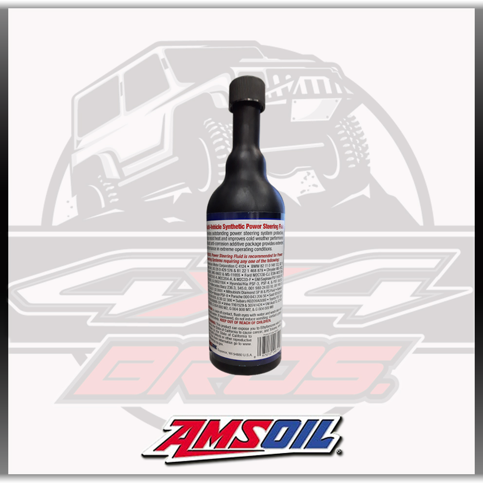 AMSOIL POWER STEERING FLUID MULTIVEHICLE SYNTHETIC 16 FL. OZ. 473mL W