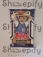 2025/26 Topps Basketball Hobby Pack NBA Cards - SOLD PER SEALED PACK 12 CARDS Cooper FlaggDylan Harper