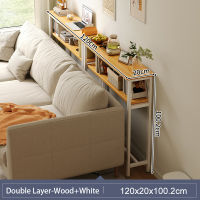Side table Slim and narrow table living room bedroom console table Bedside Sofa side Storage rack