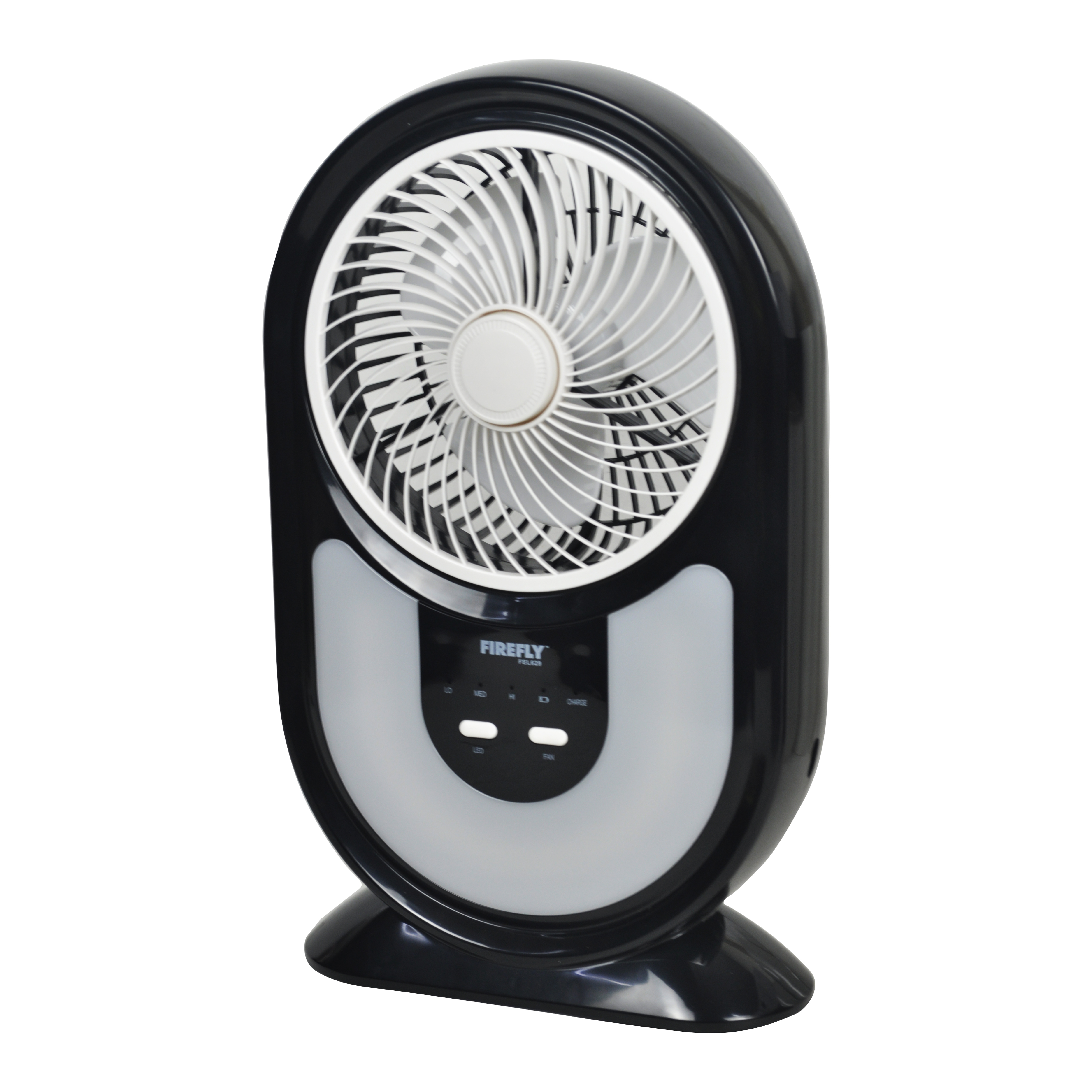 Firefly Original Rechargeable 7" Mini Table Fan w/ Night Light w/ Built