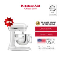 KitchenAid 6QT (5.6L) Artisan Stand Mixer 220 V with Coated Flat Beater Coated C-Dough Hook and 6-Wire Whisk - 5KSM60S