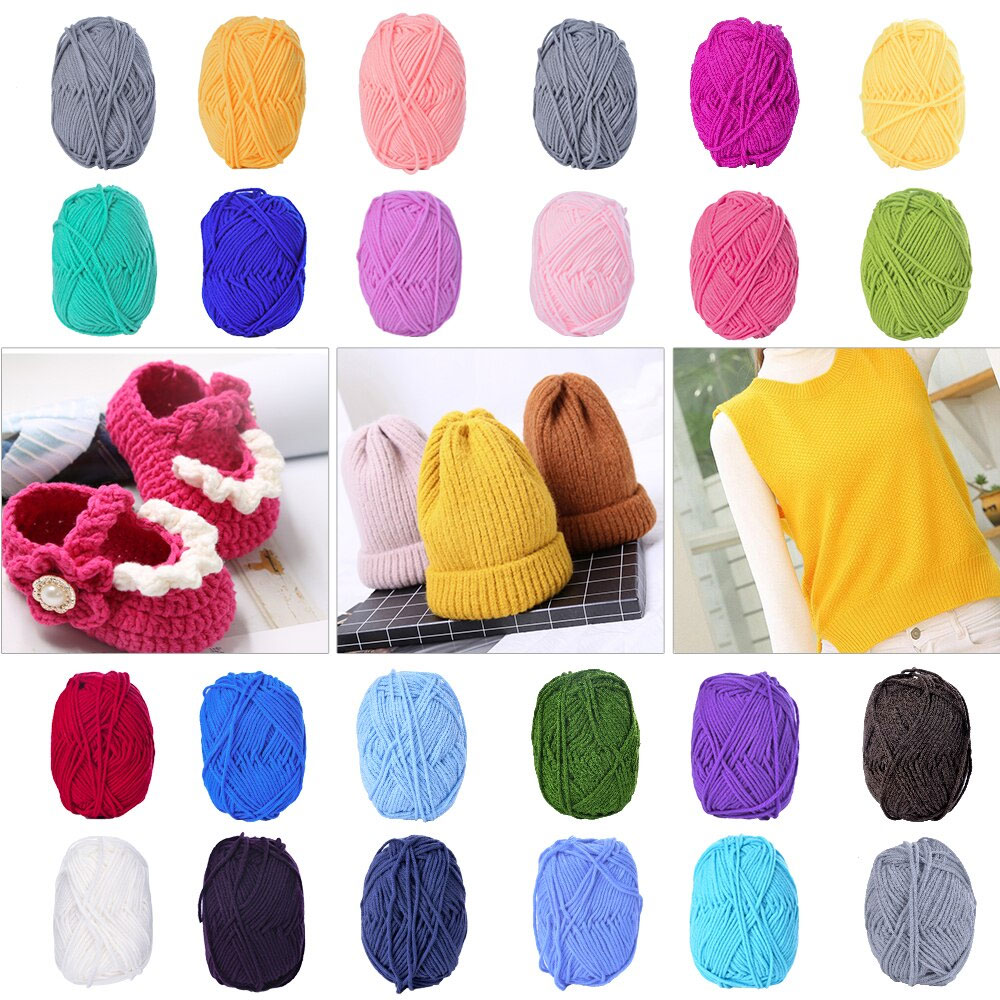 Product 1 pc 50 grams / Ball Acrylic Yarn Wool Thread Crochet Hook ...