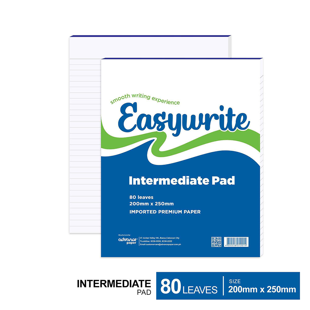 Easywrite Intermediate Pads 80 lvs