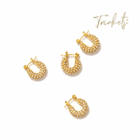 Trinkets Shannen Hoop Earrings in Gold