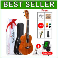【Best Seller】 23 Inch Mahogany Concert Ukulele guitar original on sale with Free Accessories Ukulele Kits 4 Strings Hawaiian Mini Guitar With Gig Bag Capo Strap Stings Picks Musical Instruments For Beginners