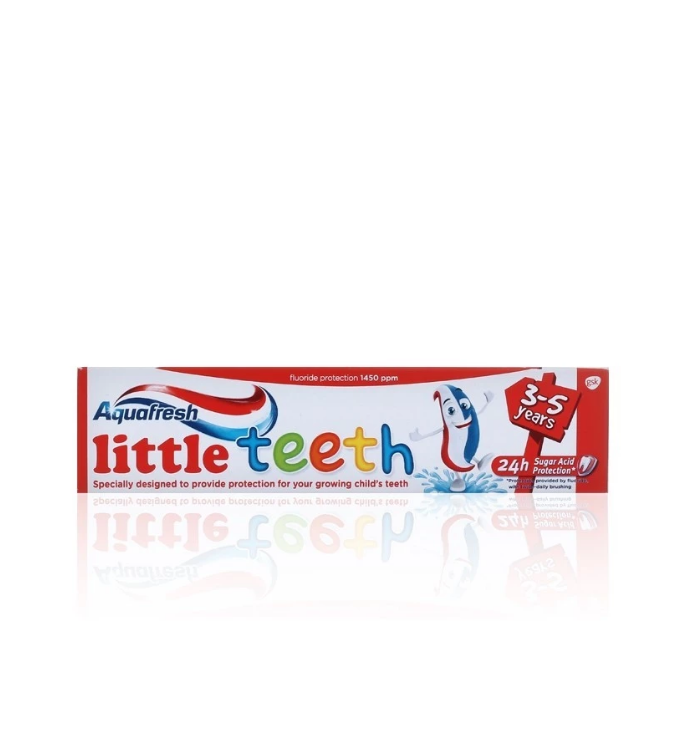 Aquafresh Milk Teeth Kids Toothpaste 0-2 Years Old 50ml (Pack of 3)