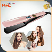 plansta Professional wide iron straight hair wand curling wand LCD display fast heating portable styling tool