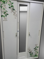 WARDROBE STEEL CABINET 3 DOORS SLIDING TYPE ( 120 CM)