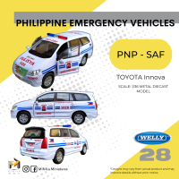 28 [Minila Miniatures] 1/36 scale Toyota Innova - Philippine National Police Special Action Force (SAF) Diecast Collectible (Philippine Emergency Vehicles)