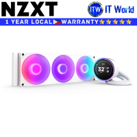 NZXT CPU Cooler Fan Kraken Elite 360 RGB AIO Liquid Cooler w/ 2.72″ IPS LCD (Black | White) | itw