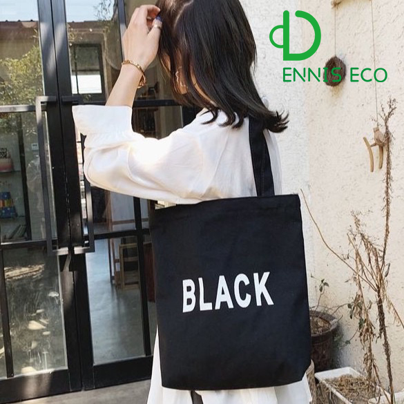 Korean canvas tote bag Katsa bag Letter design Shoulder Sling bag ...