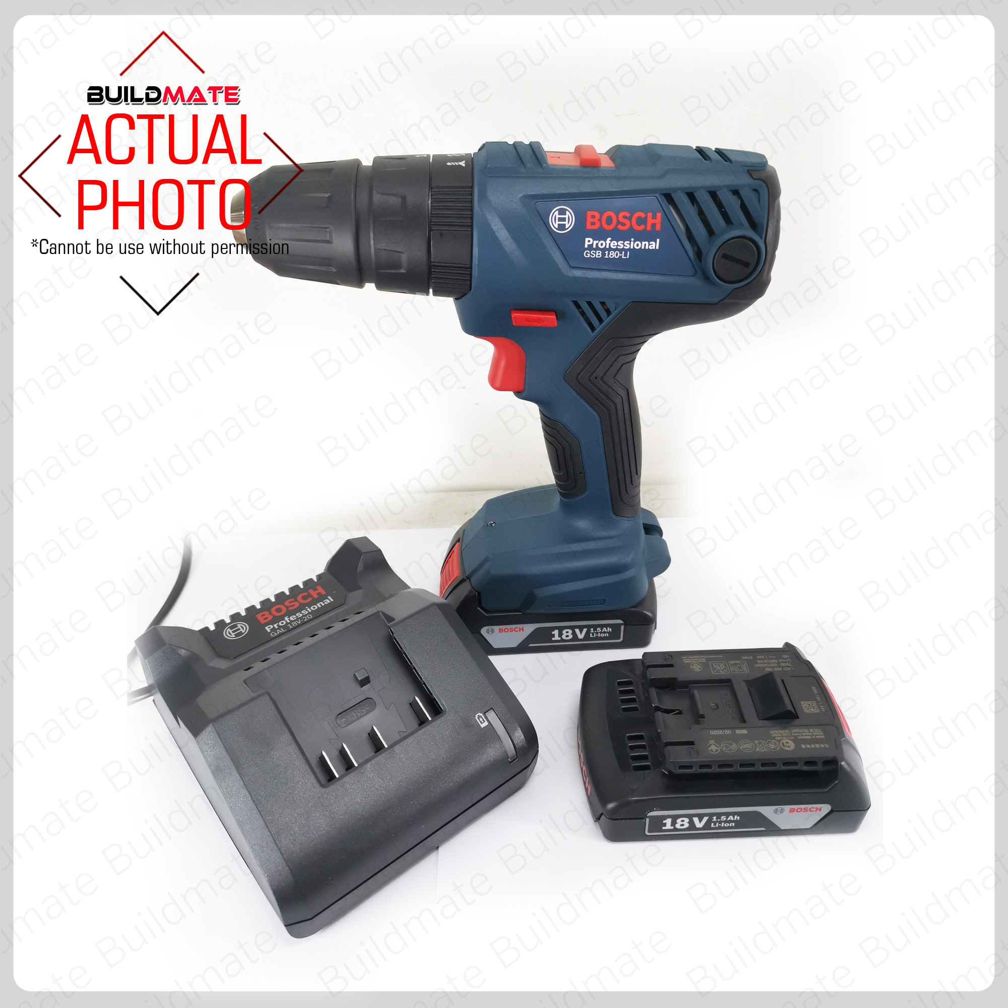 BOSCH Professional Cordless Impact Drill GSB 180LI •100 ORIGINAL