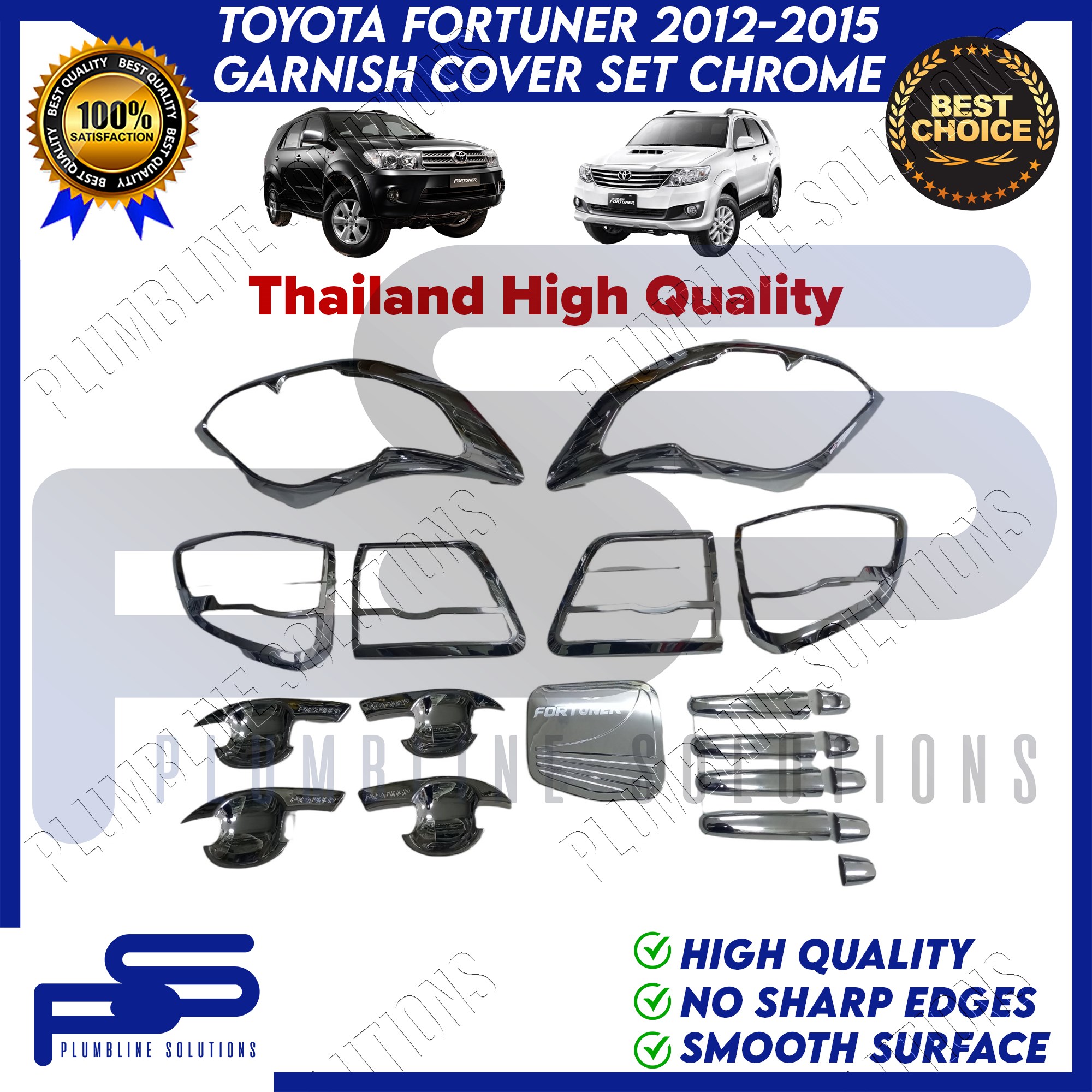 Toyota Fortuner 2012 2013 2014 2015 BLACK and CHROME Fortuner 1st