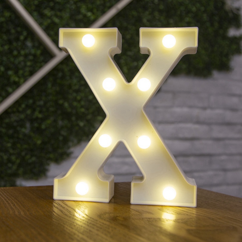 【Fast Deliver】 DIY 3D LETTER 3D NUMBER (0-9) LED LIGHT LED Night Light Wall Hanging Marquee Sign Alphabet Decor Lamp