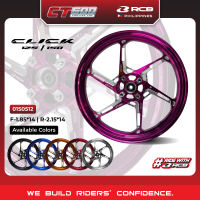 NEW! RCB CNC Rim CT600 for Honda Click 125/150 1.85F 2.15R*14 (4H)