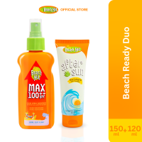 Beach Hut MAX SPF 100 Clear Spray Body Sunscreen 150mL and After Sun Soothing Gel